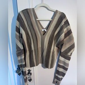 SIMKHAI Jonathan Simkhai Jasmina Women’s Vneck Wool Sweater Large